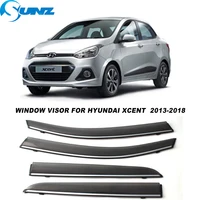 side window visors for hyundai xcent 2013 2014 2015 2016 2017 2018 smoke weathershields sun rain deflectors car stylings sunz