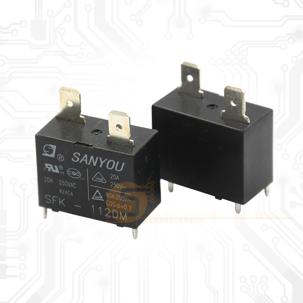 Новинка, реле фотоэлементов DIP-4 SANYOU, реле мощности SFK 112DM SFK-112DM 12 В постоянного тока 20A 250 В переменного тока, 4 контакта