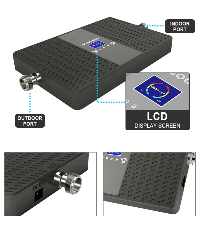 Усилитель сотового сигнала 4G 2100 GSM LTE DCS 1800 Репитер 3G UMTS 70 дБ двухдиапазонный