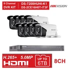 Камера видеонаблюдения HIKVISION, 8 каналов, DVR, 5 Мп
