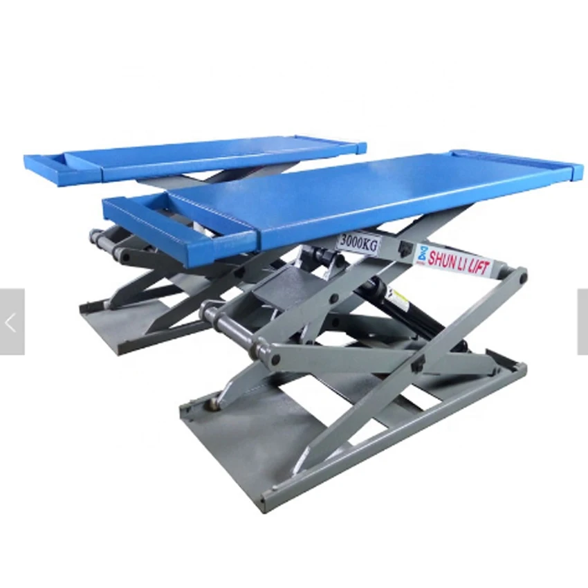 Ультратонкий прочный ножничный автомобильный подъемник для выравнивания