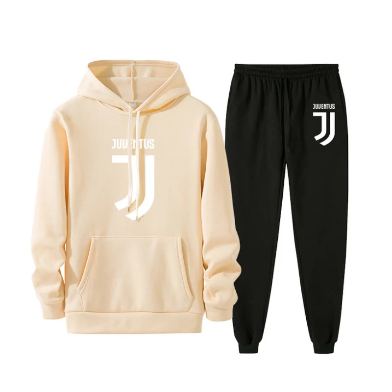 

2021 new autumn/winter men's suit 2 pieces pullover + trousers Harajuku sportswear casual men's and women's sportswear brand spo