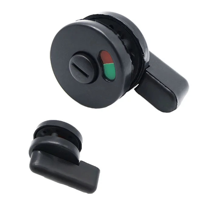 

100PCS PVC Bulkhead Door Lock Instructions Public Restroom Toilet Partition Door Lock Vacant Engaged Indicator Bathroom Zopah