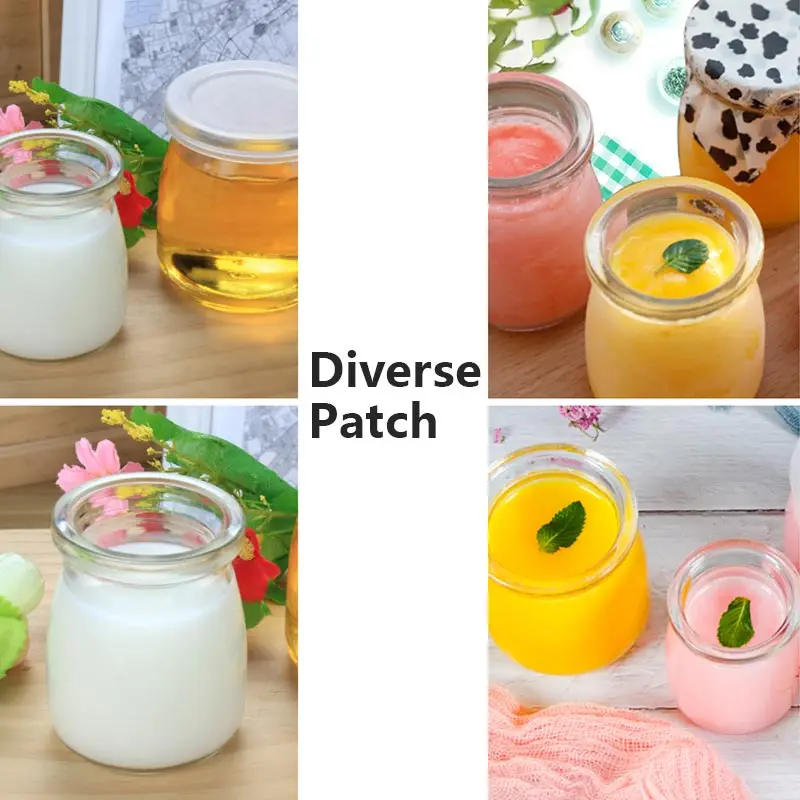 

Pudding Bottle Glass Wishing Honey Yogurt Containers Milk Cup for Home Dessert Shop Restaurant 100/150/200 ML Jelly Jar