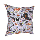 Квадратный чехол с изображением собаки Чарльза спаниеля, для дивана, кавалер Кинг-спаниель, для повседневной подушки, чехол