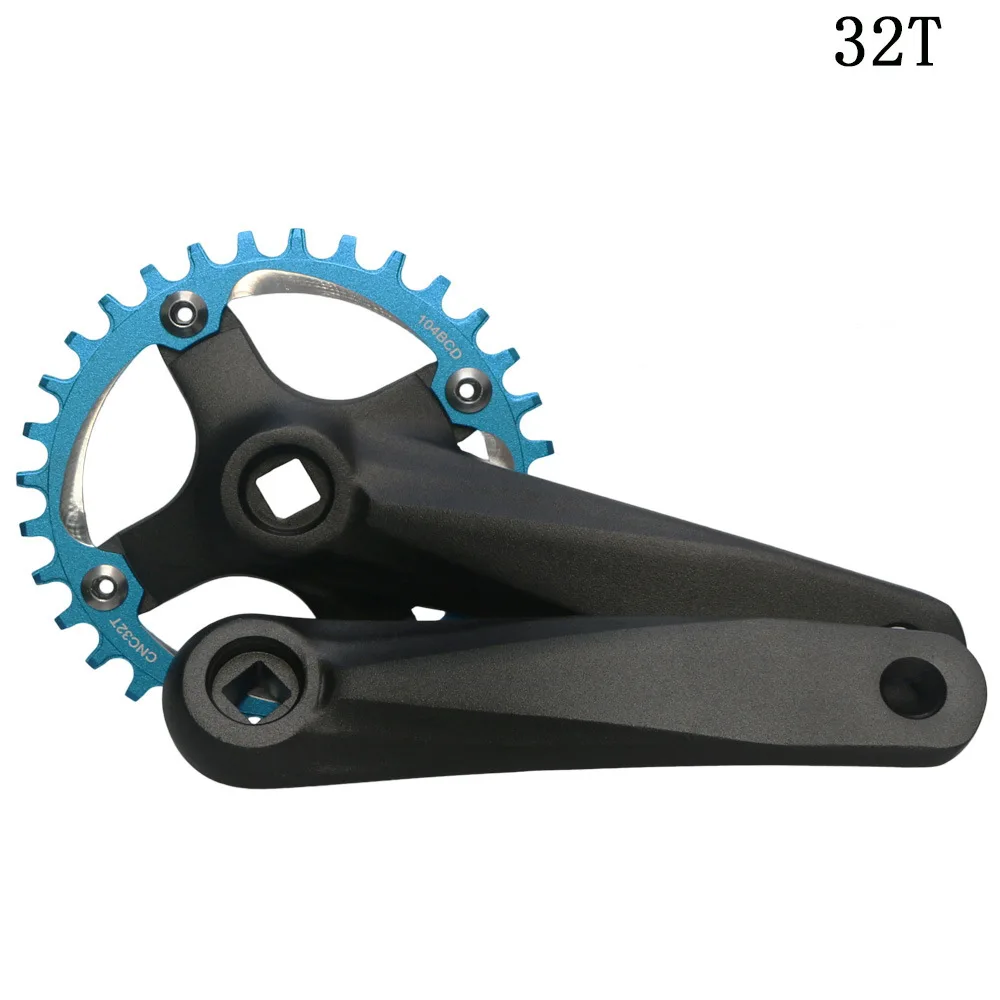 Шатун для горного велосипеда 32T 34T 36T 38T BCD 104 MTB велосипедный кривошипный комплект