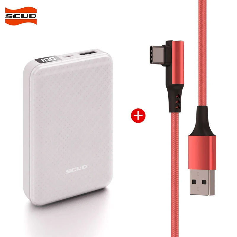 SCUD 10000 mAh один USB внешний аккумулятор зарядное устройство Портативный ЖК банк