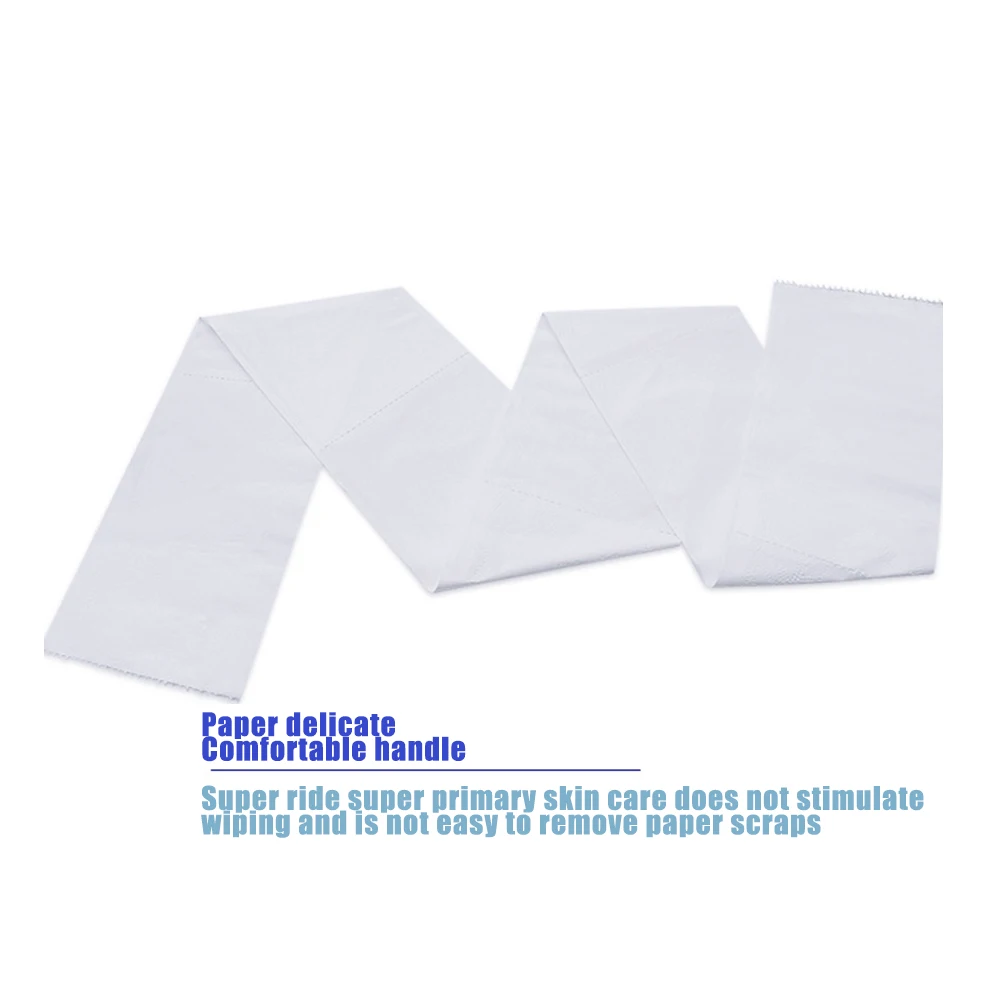 

Hot 1 Roll 4-ply Paper Tissue Toilet Roll Paper Public Hotel Commercial Use Home Bath Paper Primary Wood Pulp Toilet Roll t6