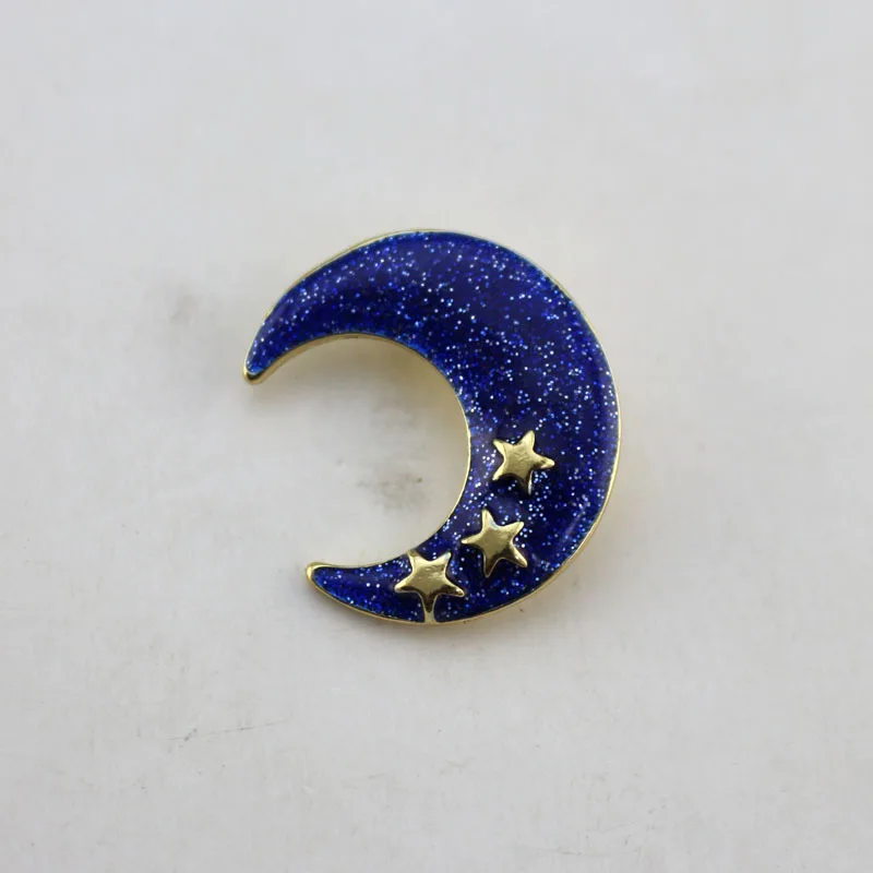 Милая модная женская брошь Feminino Луна эмаль на булавке с лацканами Для женщин Мода