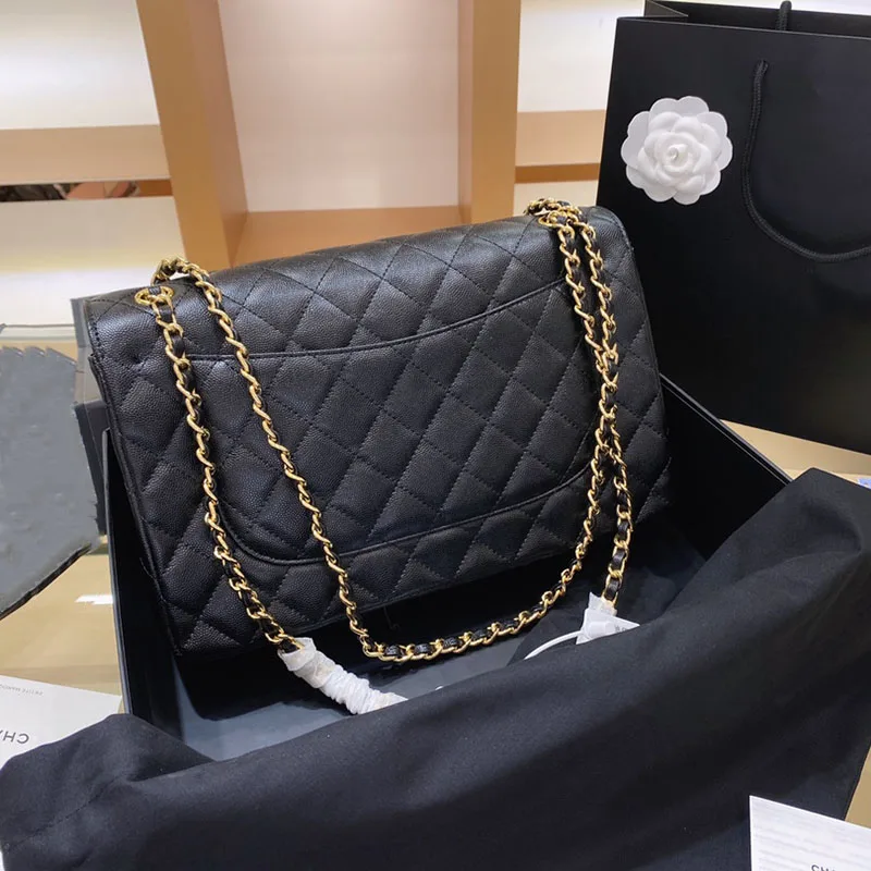 

2021 Women Genuine Leather Chain Bag Luxury Designer Bag Versatile One Shoulder Diagonal Flap