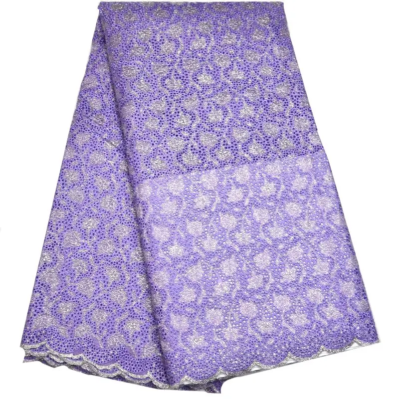 

2020 новейшие открытые в нигерийском стиле двойной органзы кружевной ткани Высокое качество сиреневый африканская французская кружевная тк...