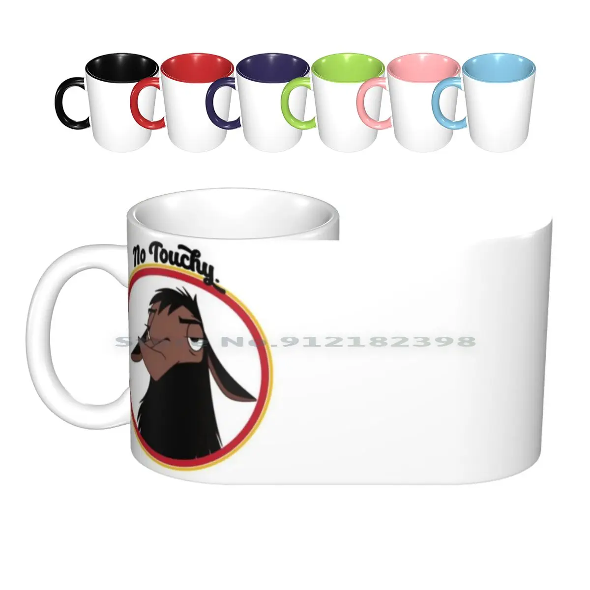 Kuzco бесшовная грустная лама император Новый паз Давид Лопата назад без