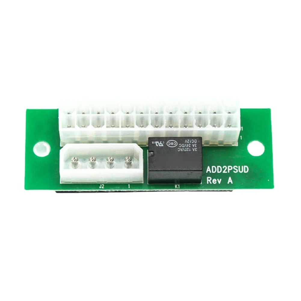 

Newest ATX 24Pin To 4Pin SATA Power Sync Starter Dual PSU Adapter for ADD2PSU Riser Adapter for Mining Miner