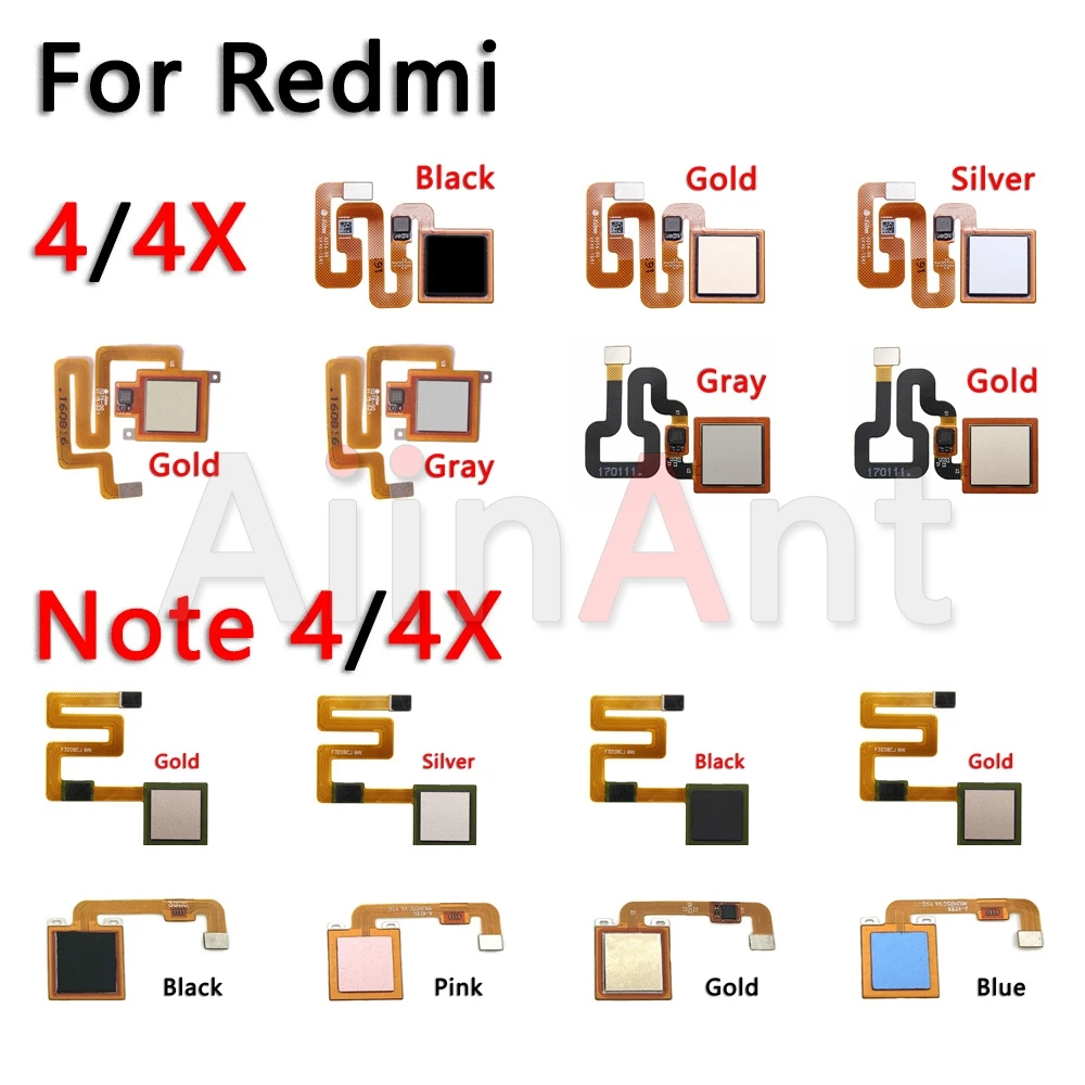 Оригинальный сканер Home Button Back Touch ID Flex для Xiaomi Redmi Note 4 4x Pro Prime Plus Global отпечатков