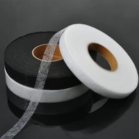 70yards white black double faced adhesive fabric non woven patchwork interlinings iron on melt omentum diy garment accessories