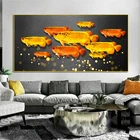 Золотые Роскошные абстрактные декоративные фотообои с орнаментом кои, настенные художественные Плакаты для гостиной, украшение для дома