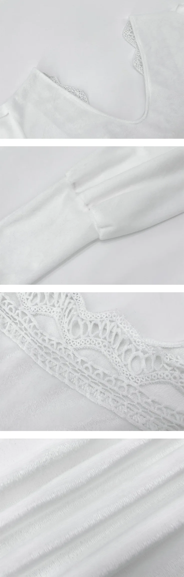 

Women Autumn Winter Plush White Black Mini Dress Lace Patchwork Sexy Backless V Neck Slim Package Hip Party Dresses Fall Clothes