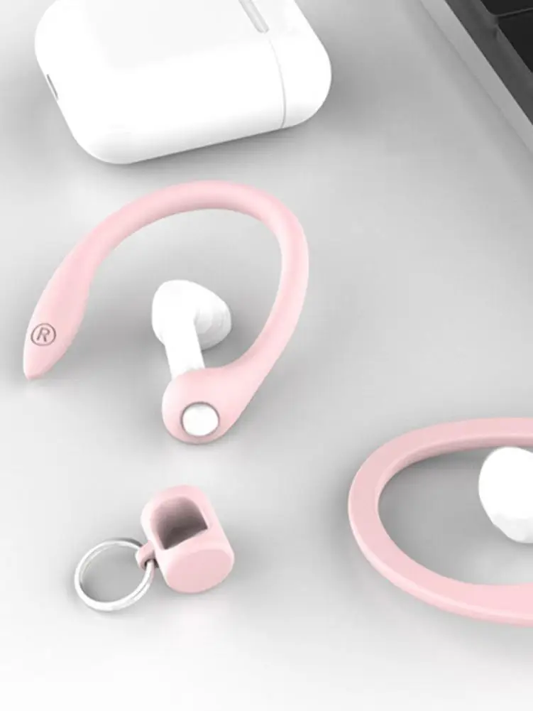 Крючки для ушей портативные с защитой от потери небольшой зажим совместимый AirPods