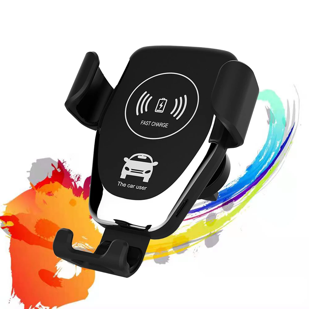 Автомобильный держатель для телефона 10 Вт Qi универсальное беспроводное быстрое