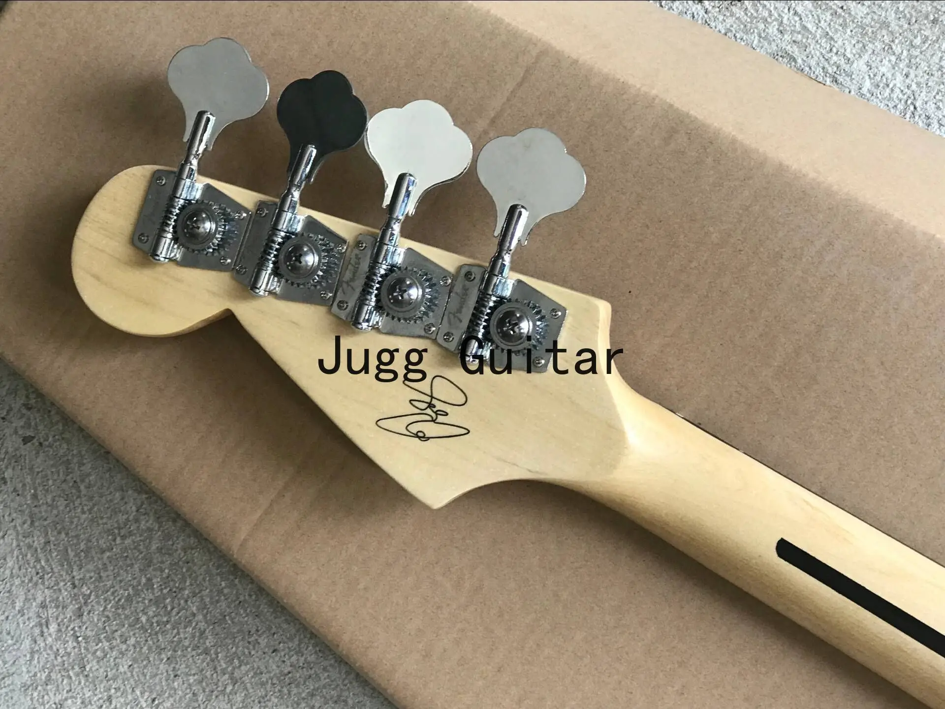 Пользовательский магазин Geddy Lee Подпись джаз бас 4 струны черная электрическая