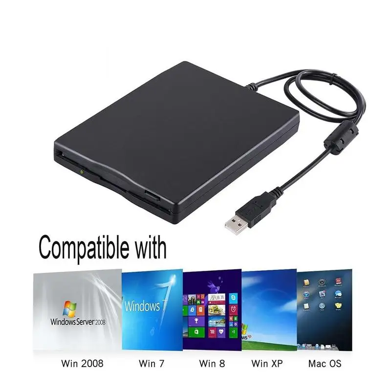 

Computer External USB Floppy Disk Drive Portable 1.44MB PC FDD Laptop For Windows Driver I2V9