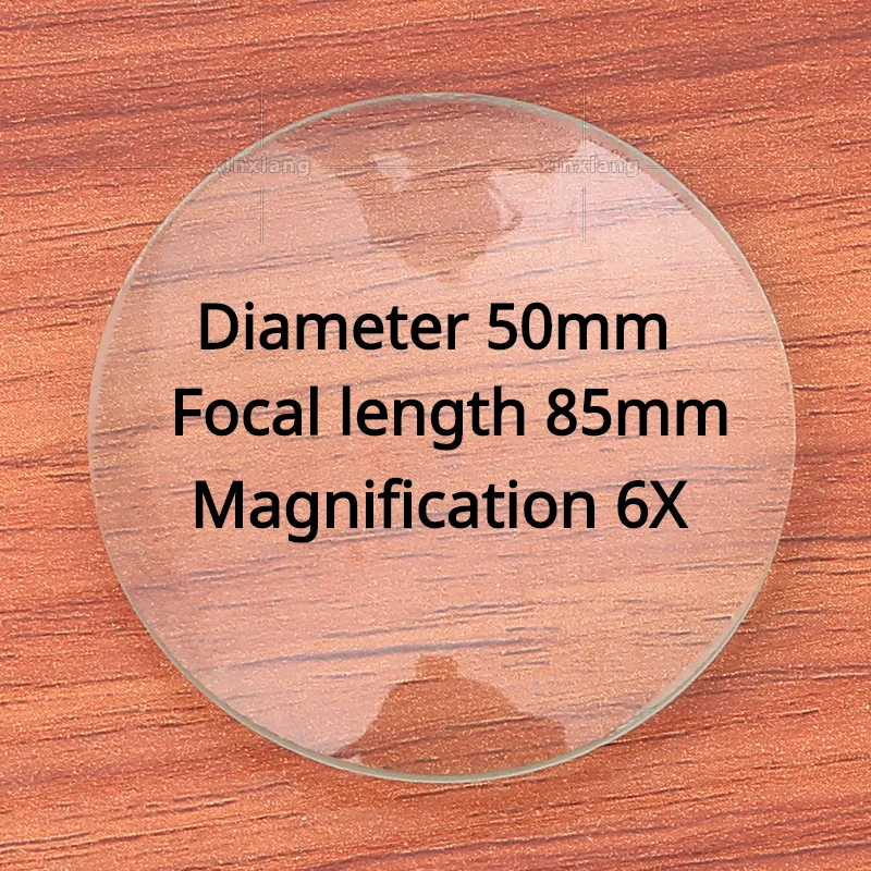 

3Pice Support Customized Desktop Magnifying Glass Lens Magnification 6X Diameter 50mm Focal Length 85mm