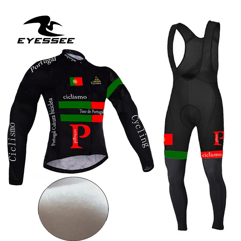 Флисовая одежда для велоспорта Ropa Ciclismo Eyessee, Зимняя Теплая Флисовая профессиональная велосипедная одежда, MTB велосипедная одежда