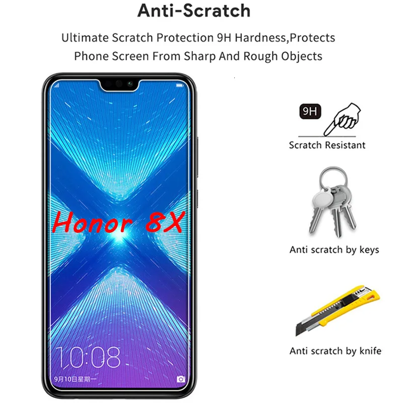 Защитное стекло для смартфона Honor 8X закаленное передней панели телефона Huawei Max 8 X