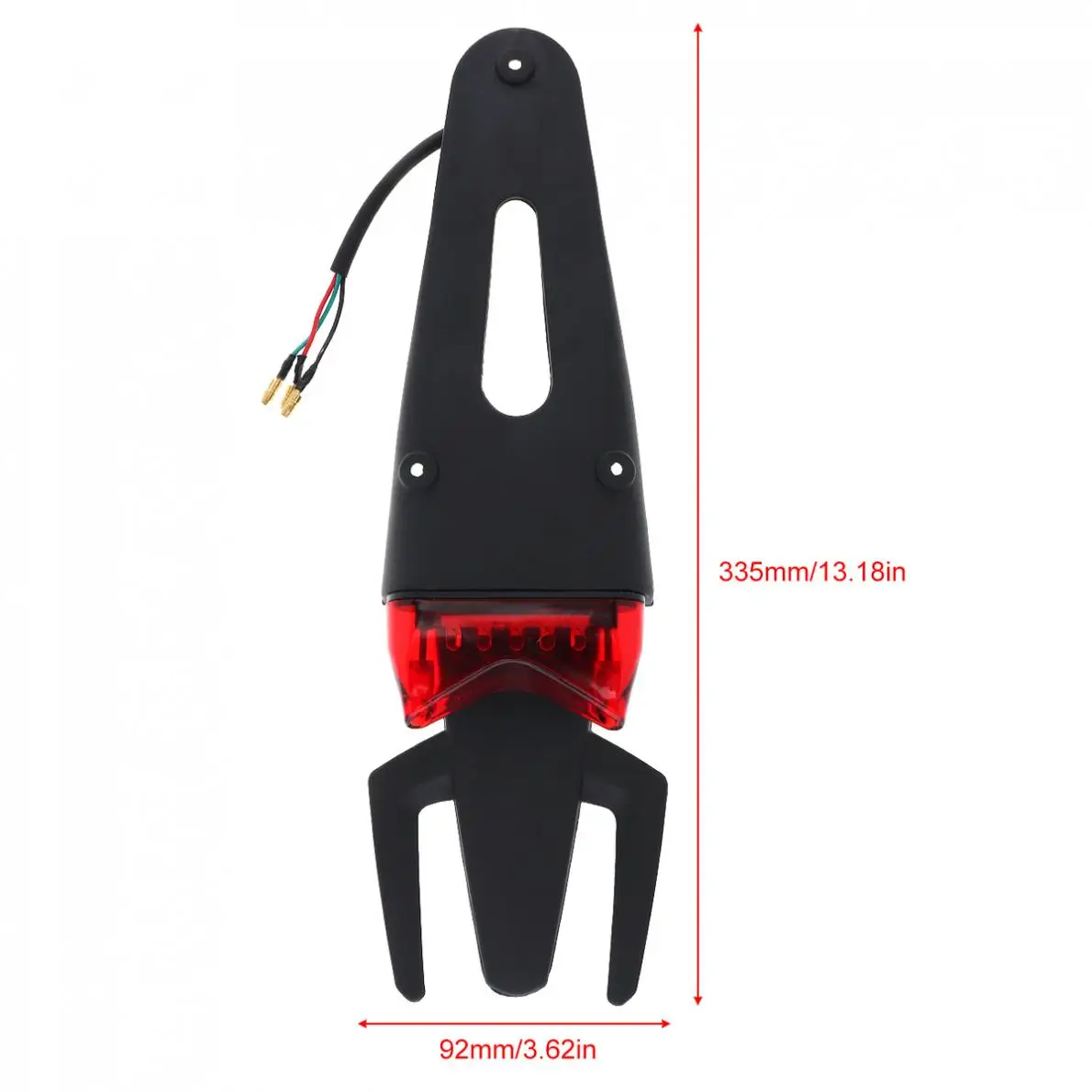 12V мотоцикл Красный светодиодный тормозной фонарь заднее крыло стоп задние
