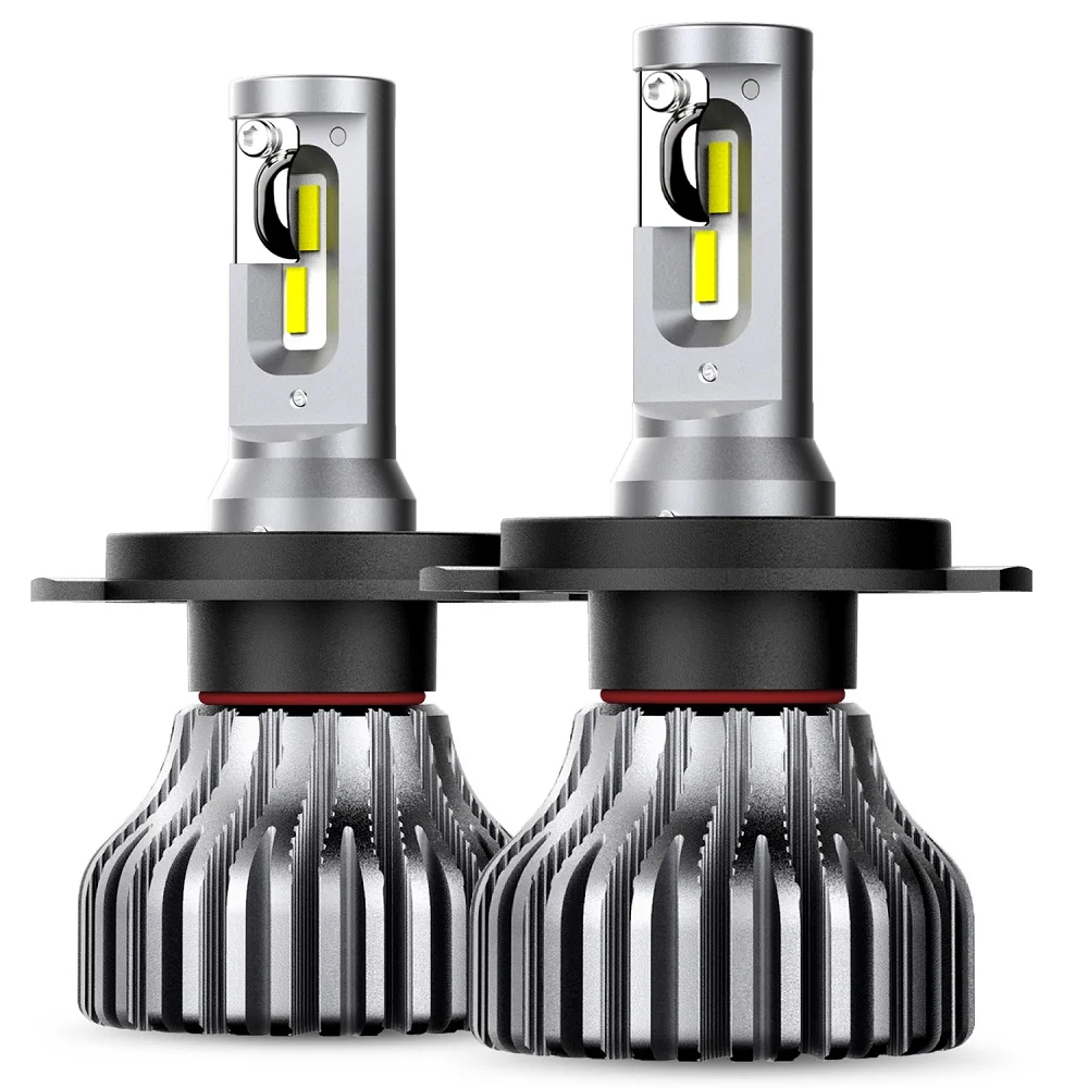 AUXITO No Fan noise H7 светодиодный светильник Canbus автомобильные фары лампы H11 9005 9006 H4 9012 9007 Автомобильные фары 6000K 1860 светодиодный 40 Вт 12 в 24 В