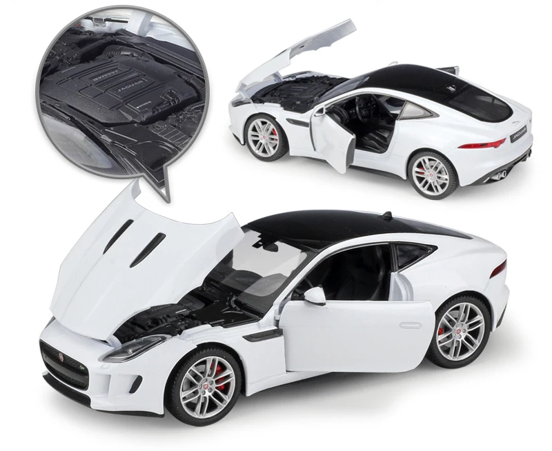 Модель автомобиля WELLY под давлением в масштабе 1:24 JAGUAR F Type Coupe гоночный автомобиль