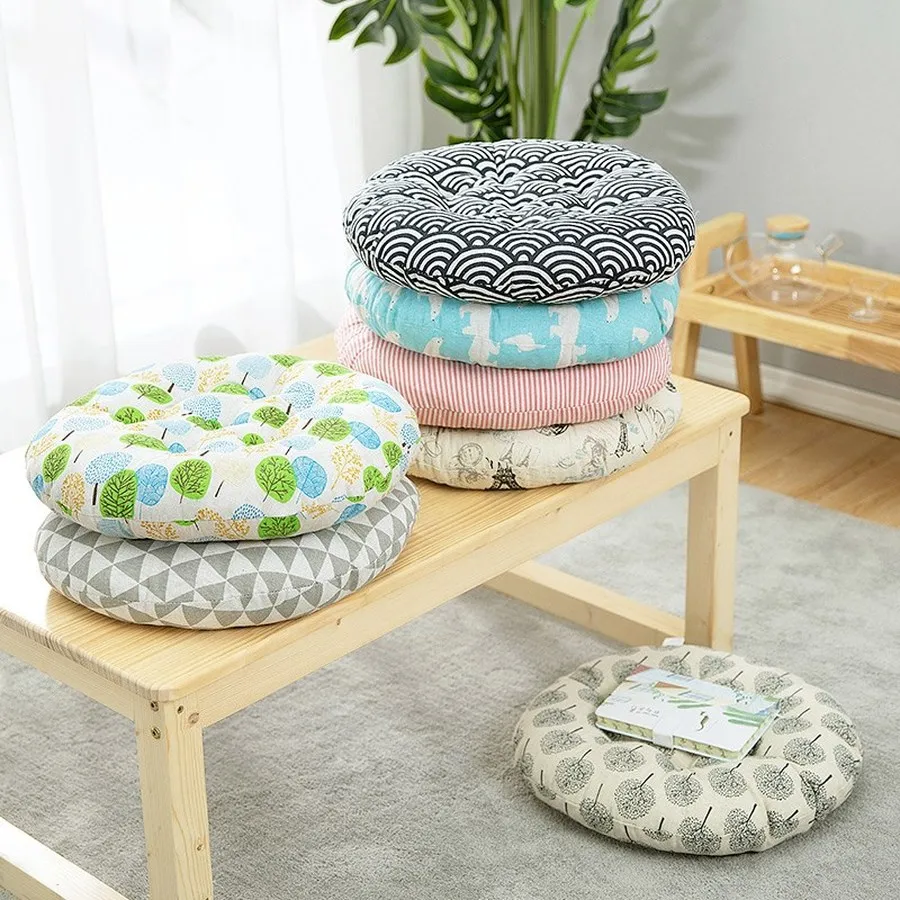 Утолщенные подушки для сидений стульев Корейская напольная Подушка круглая