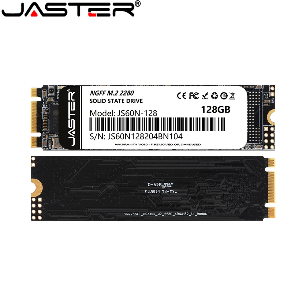 Жесткий диск JASTER M.2 SATA SSD 128 ГБ 256 512 ТБ HDD M2 NGFF 2280 мм|Внутренние твердотельные