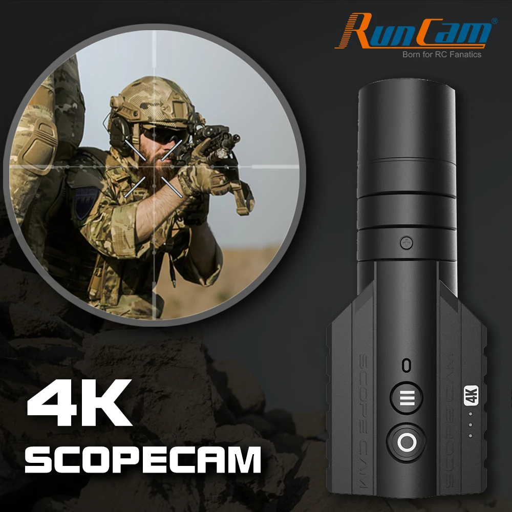 RunCam область Cam 4K Scopecam Пейнтбольный гель мяч с переменным фокусным расстоянием