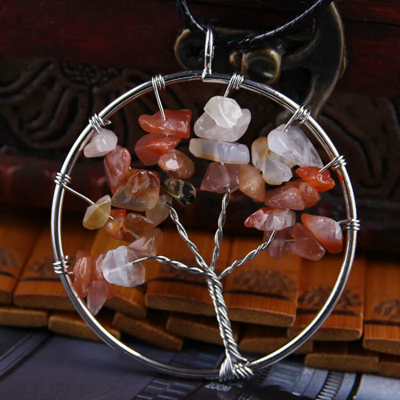 11 Цвета ручной работы чакра розовый с кварцевым тигровым глазом австралийским