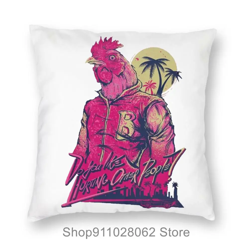 Горячая линия Майами петух диванных подушек Чехлы бархатная наволочка подушки