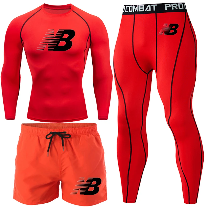 

The latest 3-piece compression suit for men in spring and summer of 2021