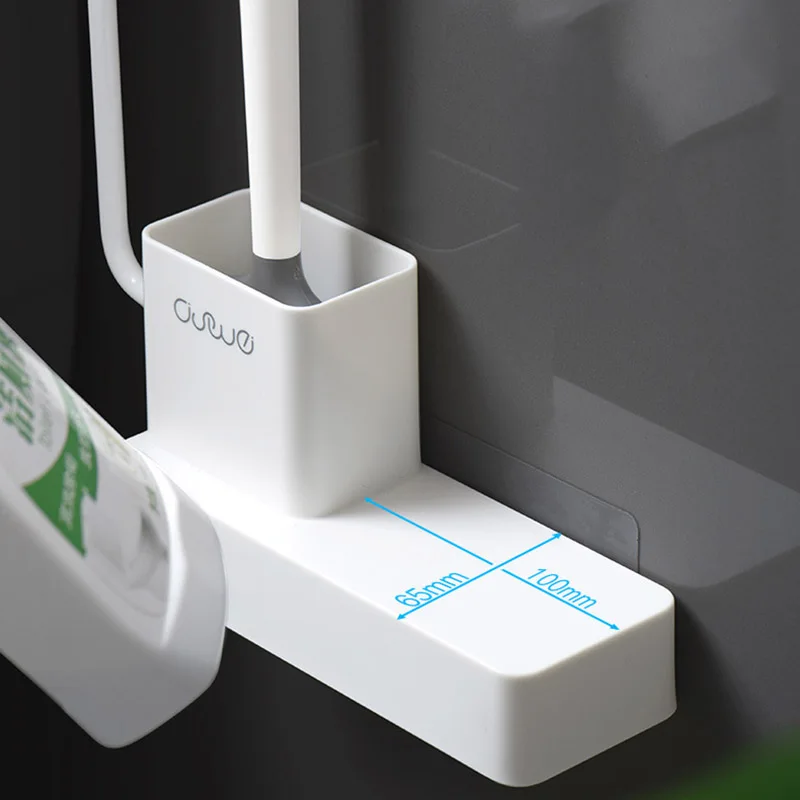 

Bathroom Accessories Sets Magnetic Toilet Brush TPR Soft Silicone Cleaning Brush For Toilet Portable Long Handle Cleaning Tool