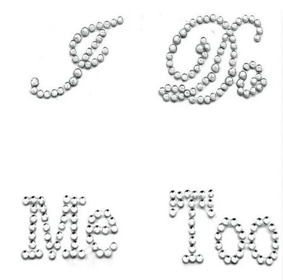 1 шт. Жених невесты белого обувь расшитая стразами наклейки свадебные украшения