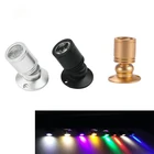 Светодиодный утопленный мини-светильник для шкафа, 3 Вт, 110 В, 220 В, 12 В постоянного тока