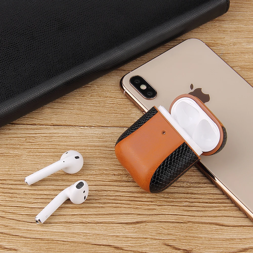 Чехол Air Pods 1-й 2-й универсальный чехол для наушников Bluetooth Airpods 1 2 кожаный Fundas |