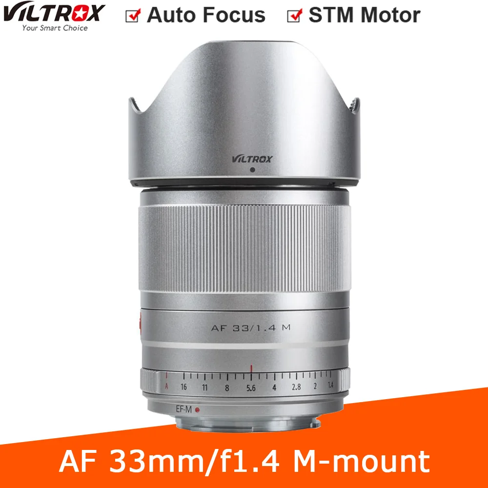 

VILTROX AF33/F1.4M объектив камеры с автофокусом APS-C F1.4 Большая диафрагма M-Mount Замена для Canon EOS M3/M5/M6/M6 Mark II/M7/M10