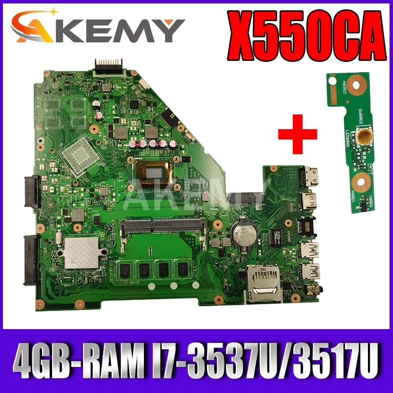 Новая материнская плата для ноутбука Akemy X550CC ASUS X550CA X550CL R510C Y581C X550C оригинальная 4GB