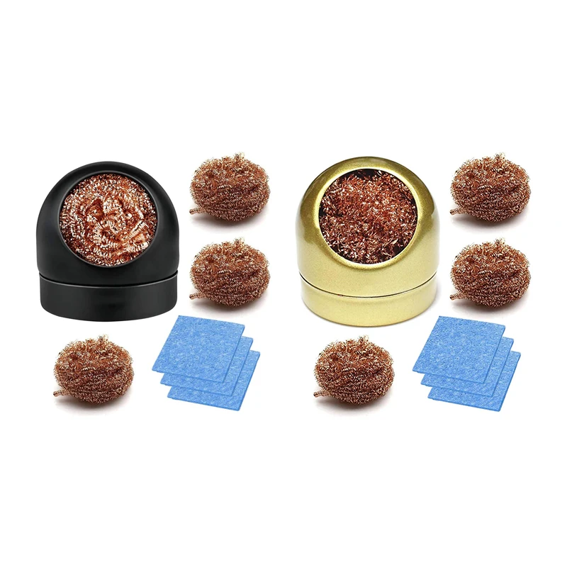 

Soldering Tip Iron Cleaner,Solder Tip Cleaning Wire Soldering Tip Cleaning Brass Ball Wire Solder Tip Cleaner Kit