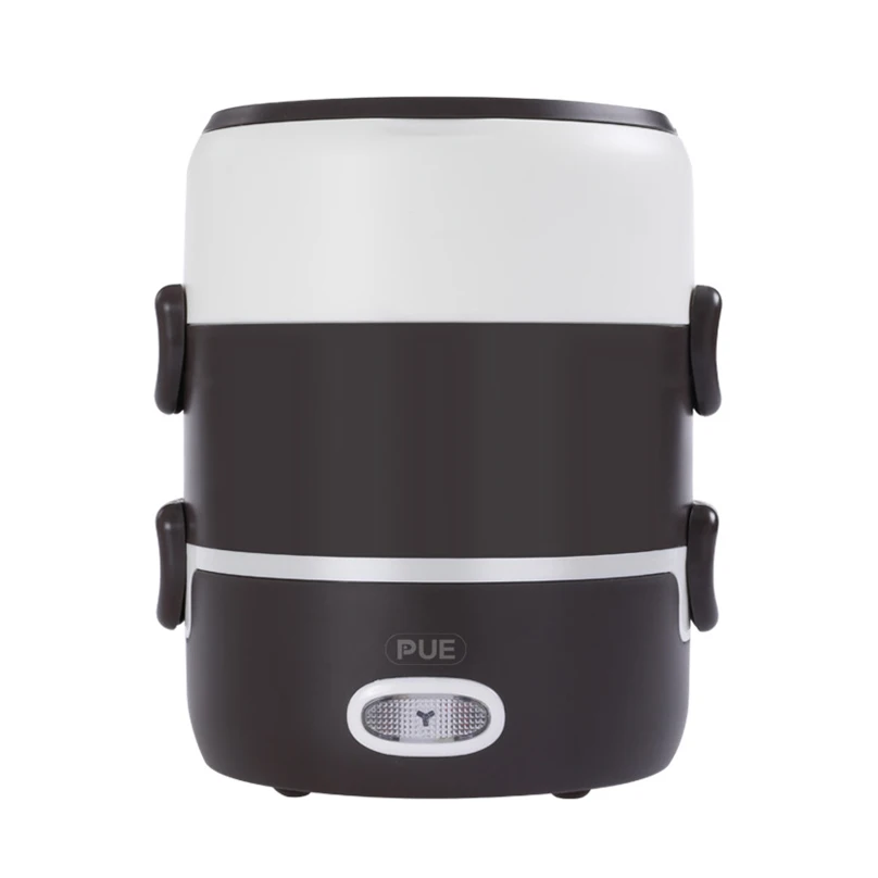 

220V Mini Steam Rice Cooker Multi-function Food Kitchen Utensils 2 Ceramic Insulated Lunch Boxes