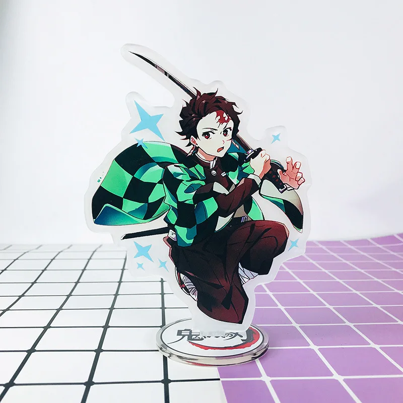 

Anime Demon Slayer Douma Kimetsu No Yaiba Figure Desk Stand Card Rengoku Kyoujurou Cosplay Acrylic Hashibira Inosuke Standsing