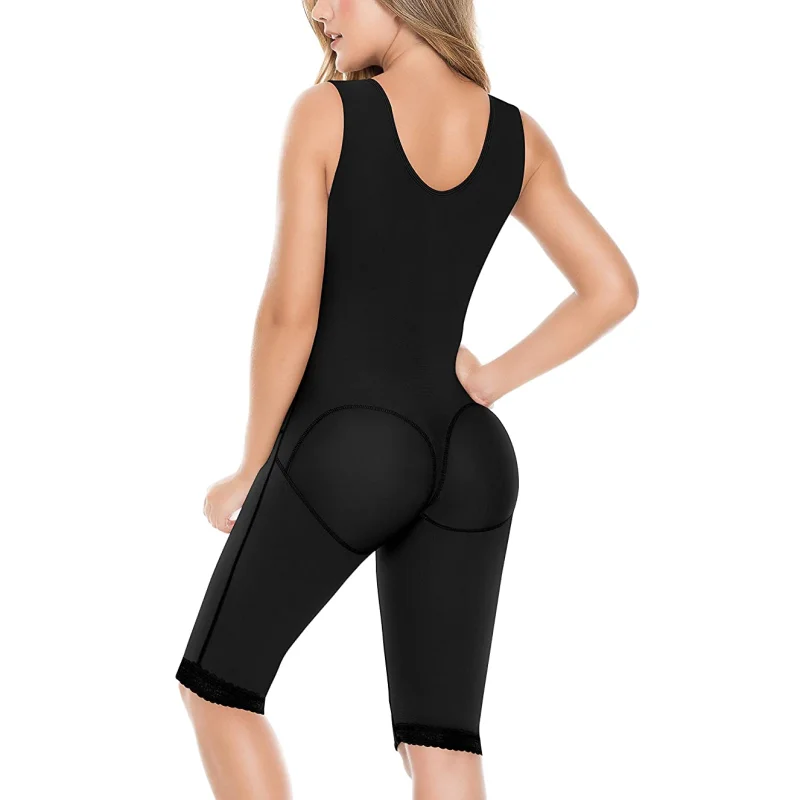 Women'S Postpartum Shapewear Body Shaper Side Zipper Flatten Abdomen Fajas Colombianas Slimming Underwear