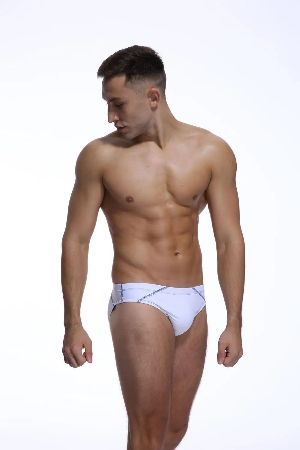 Мужское нижнее белье ультра низкая талия мужские брифы три в одном хлопковые U