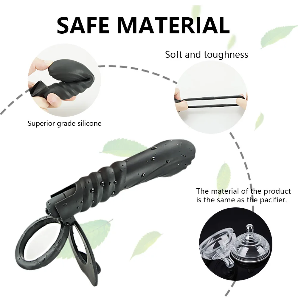 Анальный фаллоимитатор вибратор двойное проникновение секс игрушки для пары