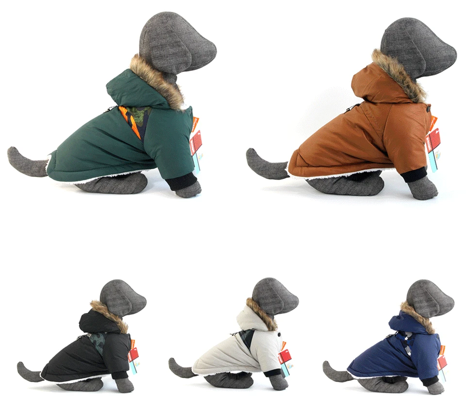 

Warm Dog Clothes Winter Thicken Puppy Costume French Bulldog Outfit Soft Waterproof Jacket Chihuahua Clothing
